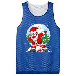 Funny Santa Claus Dabbing Ice Hockey Players Merry Christmas Gift Mesh Reversible Basketball Jersey Tank