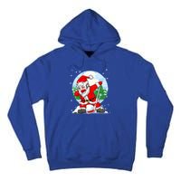 Funny Santa Claus Dabbing Ice Hockey Players Merry Christmas Gift Tall Hoodie