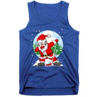 Funny Santa Claus Dabbing Ice Hockey Players Merry Christmas Gift Tank Top