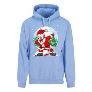 Funny Santa Claus Dabbing Ice Hockey Players Merry Christmas Gift Unisex Surf Hoodie