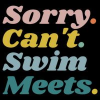Funny Sorry Can't Swim Meets Bye Swimming Impact Tech Backpack