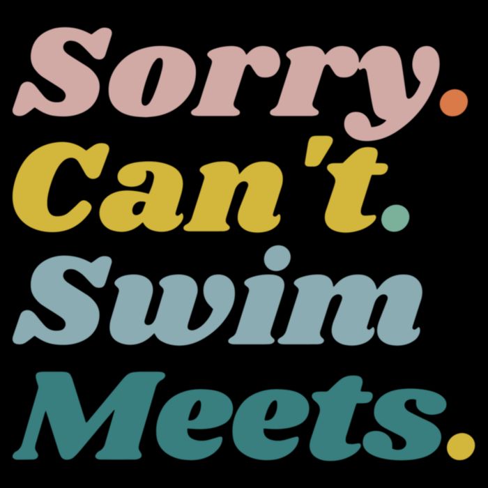 Funny Sorry Can't Swim Meets Bye Swimming Impact Tech Backpack