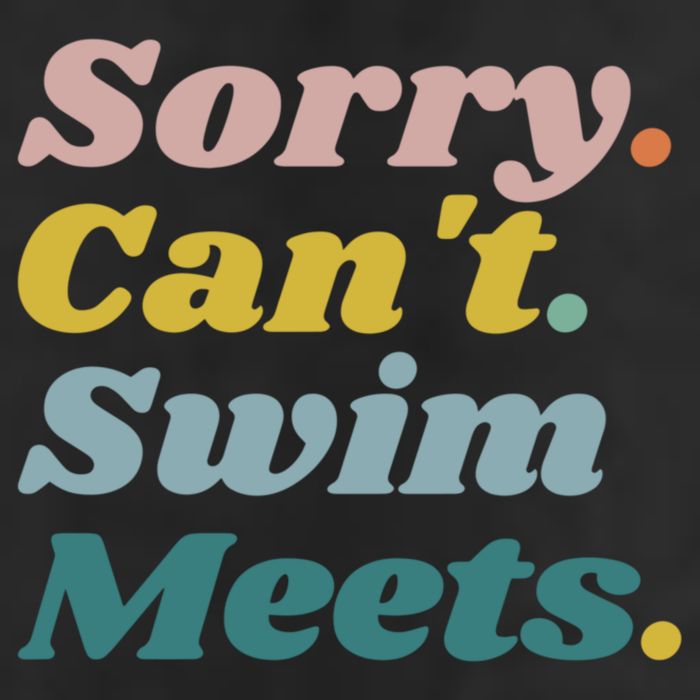 Funny Sorry Can't Swim Meets Bye Swimming Adult Drive Performance Visor