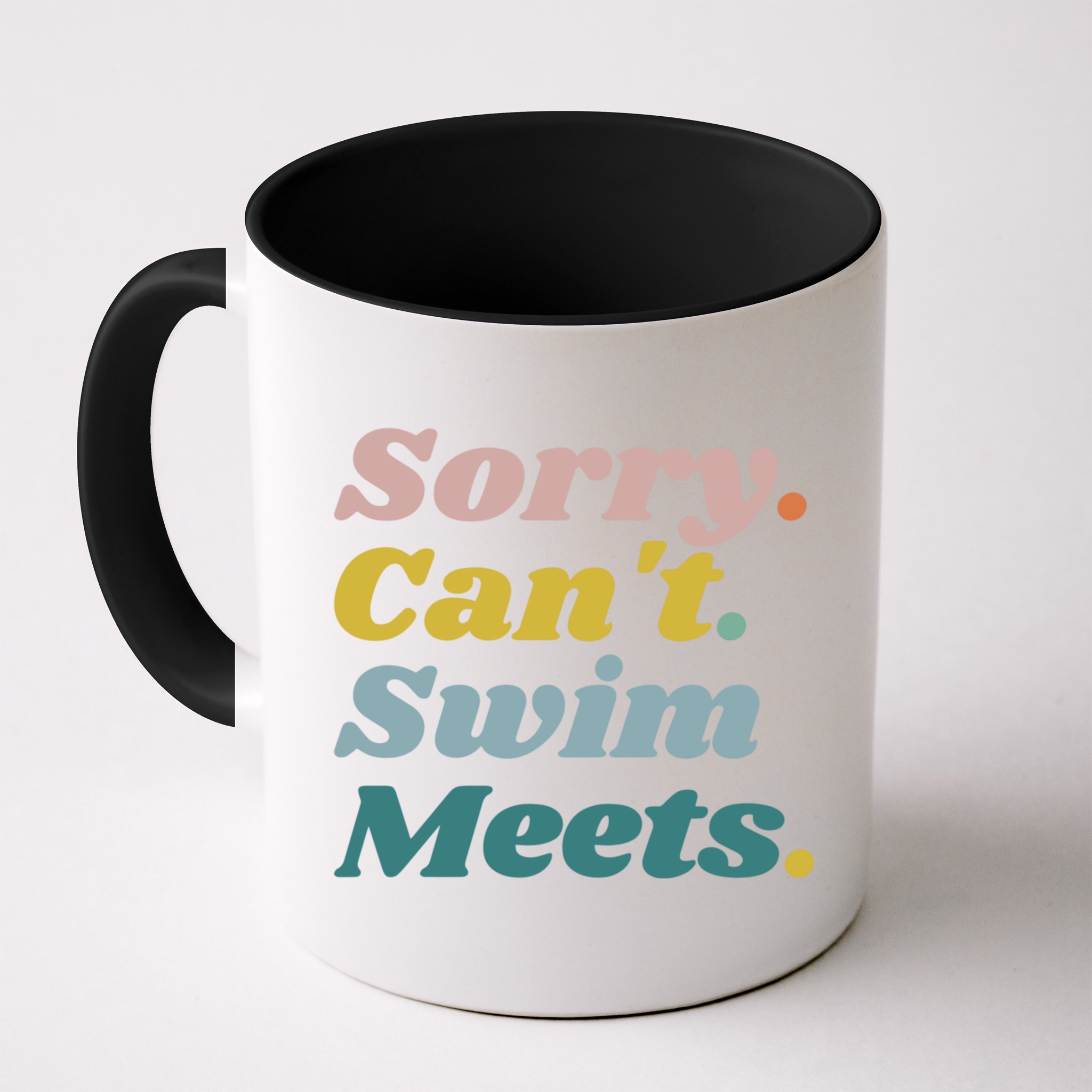 Funny Sorry Can't Swim Meets Bye Swimming Mug