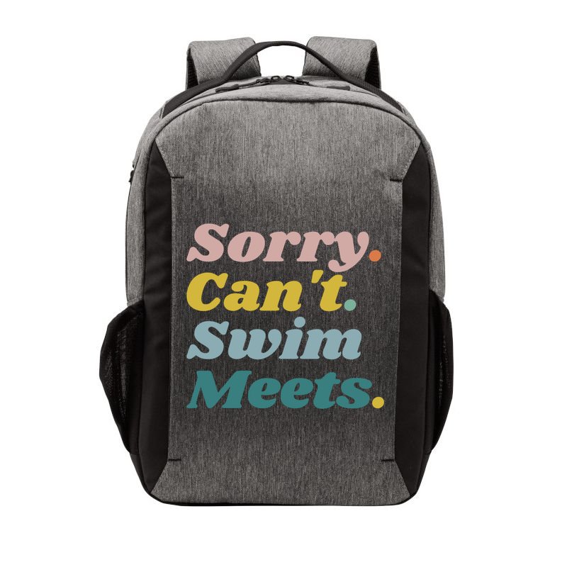 Funny Sorry Can't Swim Meets Bye Swimming Vector Backpack