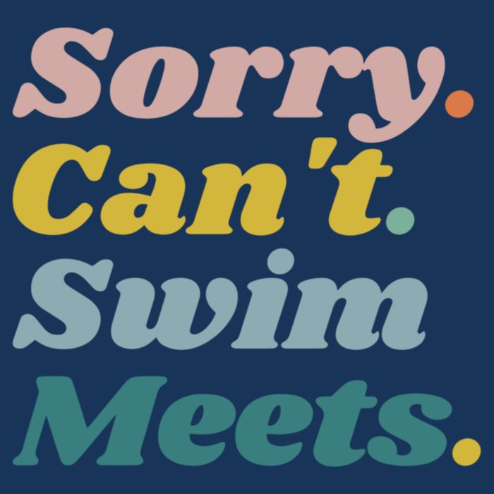 Funny Sorry Can't Swim Meets Bye Swimming Bucket Hat