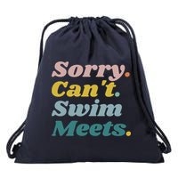 Funny Sorry Can't Swim Meets Bye Swimming Drawstring Bag