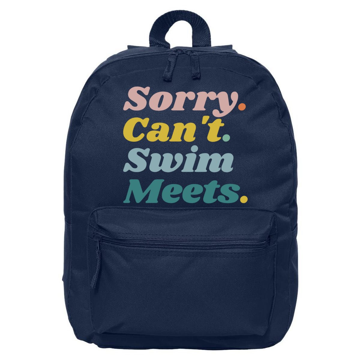 Funny Sorry Can't Swim Meets Bye Swimming 16 in Basic Backpack