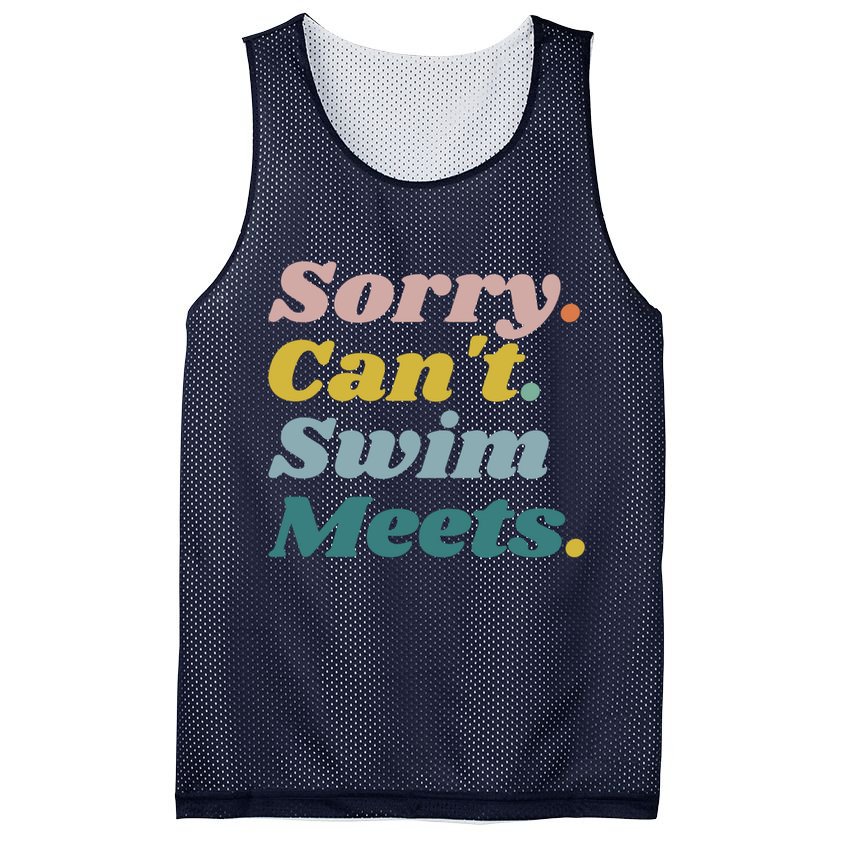 Funny Sorry Can't Swim Meets Bye Swimming Mesh Reversible Basketball Jersey Tank