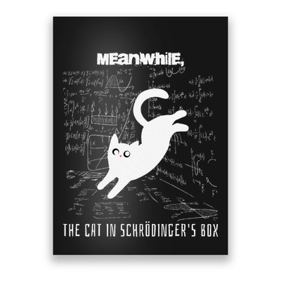 Funny SchröDingerS Cat Quantum Physics Scientists Nerd Poster
