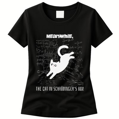 Funny SchröDingerS Cat Quantum Physics Scientists Nerd Women's T-Shirt