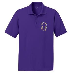 Floral Spring Cross Christianity PosiCharge RacerMesh Polo