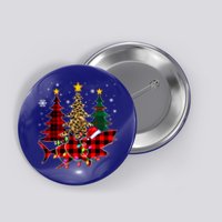 Funny Shark Christmas Tree Lights Xmas Plaid Santa Hat Gift Button