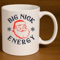 Festive Santa Claus Pajama Set for the Holidays 11oz C Handle Ceramic Mug