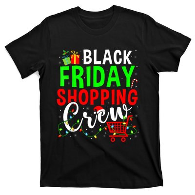 Friday Shopping Crew Christmas Family Shopping Squad T-Shirt