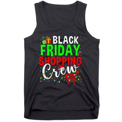 Friday Shopping Crew Christmas Family Shopping Squad Tank Top