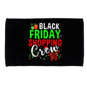 Friday Shopping Crew Christmas Family Shopping Squad Microfiber Hand Towel