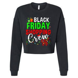 Friday Shopping Crew Christmas Family Shopping Squad Cropped Pullover Crew