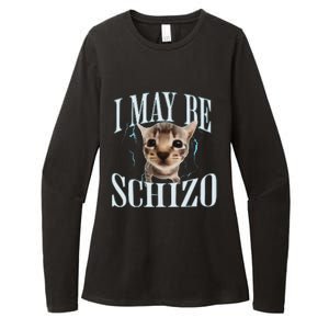 Funny Silly Cat Meme Womens CVC Long Sleeve Shirt