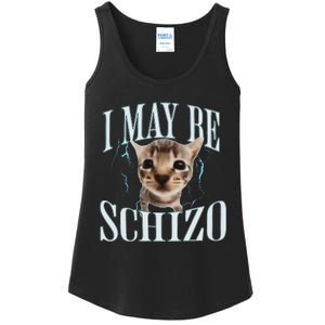 Funny Silly Cat Meme Ladies Essential Tank