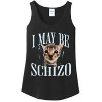 Funny Silly Cat Meme Ladies Essential Tank