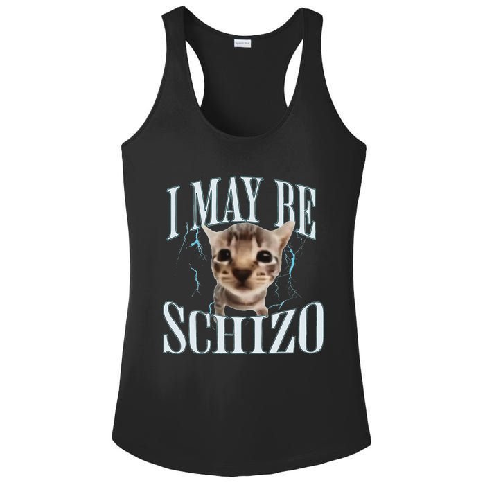 Funny Silly Cat Meme Ladies PosiCharge Competitor Racerback Tank