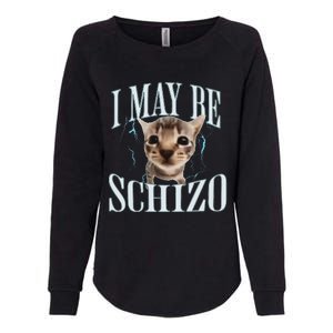 Funny Silly Cat Meme Womens California Wash Sweatshirt