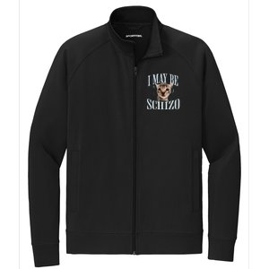 Funny Silly Cat Meme Stretch Full-Zip Cadet Jacket