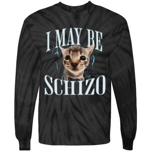 Funny Silly Cat Meme Tie-Dye Long Sleeve Shirt