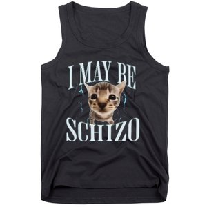 Funny Silly Cat Meme Tank Top