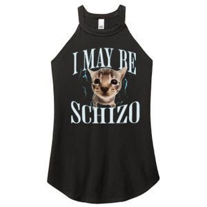 Funny Silly Cat Meme Women's Perfect Tri Rocker Tank