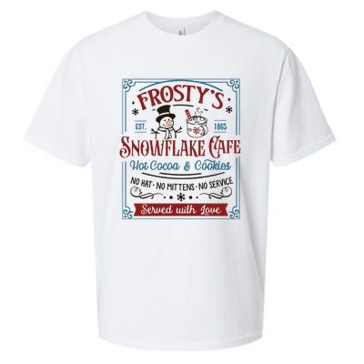 Frostys Snowflake Cafe Christmas Vibes Sueded Cloud Jersey T-Shirt