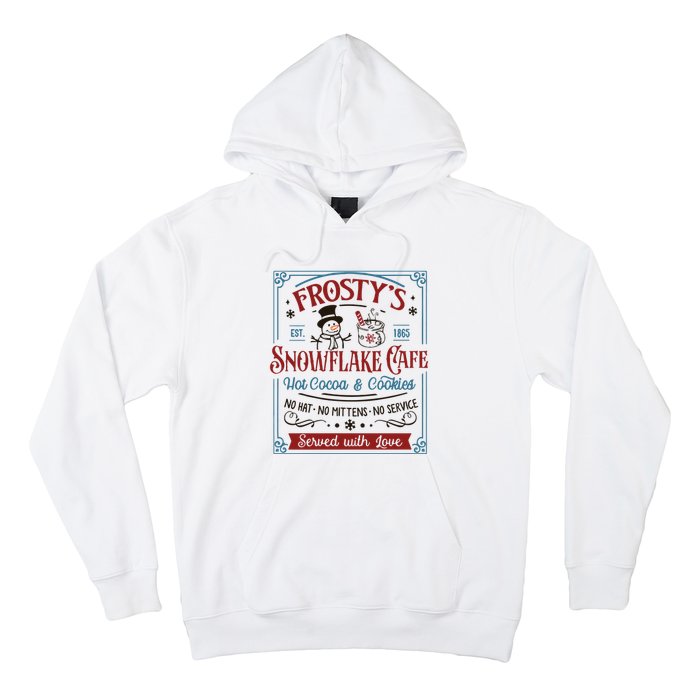 Frostys Snowflake Cafe Christmas Vibes Hoodie