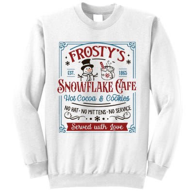 Frostys Snowflake Cafe Christmas Vibes Sweatshirt