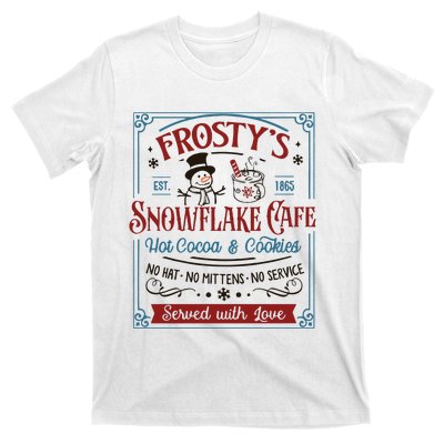 Frostys Snowflake Cafe Christmas Vibes T-Shirt