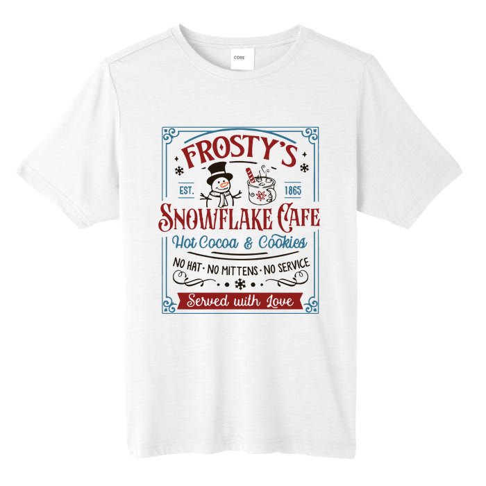 Frostys Snowflake Cafe Christmas Vibes Tall Fusion ChromaSoft Performance T-Shirt