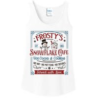 Frostys Snowflake Cafe Christmas Vibes Ladies Essential Tank