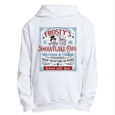 Frostys Snowflake Cafe Christmas Vibes Urban Pullover Hoodie