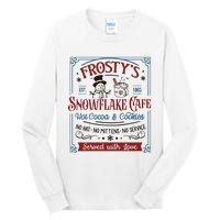 Frostys Snowflake Cafe Christmas Vibes Tall Long Sleeve T-Shirt