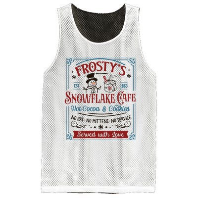 Frostys Snowflake Cafe Christmas Vibes Mesh Reversible Basketball Jersey Tank