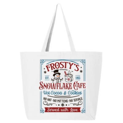 Frostys Snowflake Cafe Christmas Vibes 25L Jumbo Tote