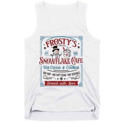 Frostys Snowflake Cafe Christmas Vibes Tank Top