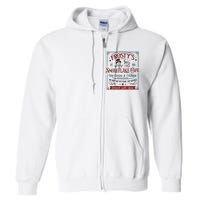 Frostys Snowflake Cafe Christmas Vibes Full Zip Hoodie