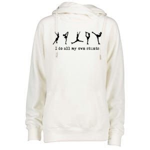 Figure Skating Cute Funny Ice Skating Womens Funnel Neck Pullover Hood