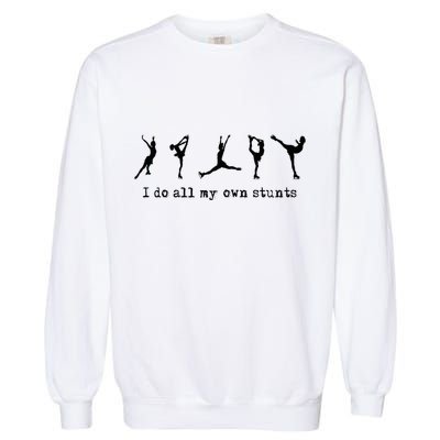 Figure Skating Cute Funny Ice Skating Garment-Dyed Sweatshirt
