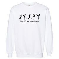 Figure Skating Cute Funny Ice Skating Garment-Dyed Sweatshirt