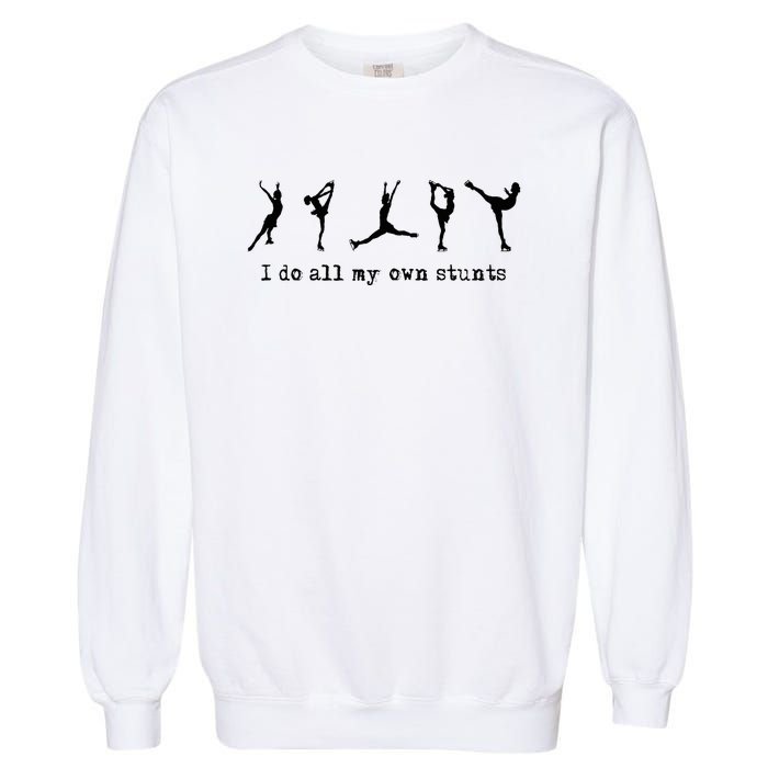 Figure Skating Cute Funny Ice Skating Garment-Dyed Sweatshirt