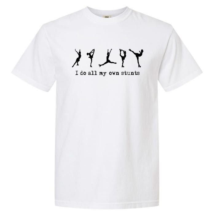 Figure Skating Cute Funny Ice Skating Garment-Dyed Heavyweight T-Shirt