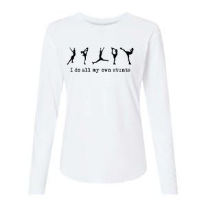 Figure Skating Cute Funny Ice Skating Womens Cotton Relaxed Long Sleeve T-Shirt