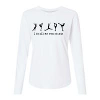 Figure Skating Cute Funny Ice Skating Womens Cotton Relaxed Long Sleeve T-Shirt